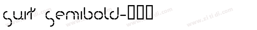 SUIT SemiBold字体转换